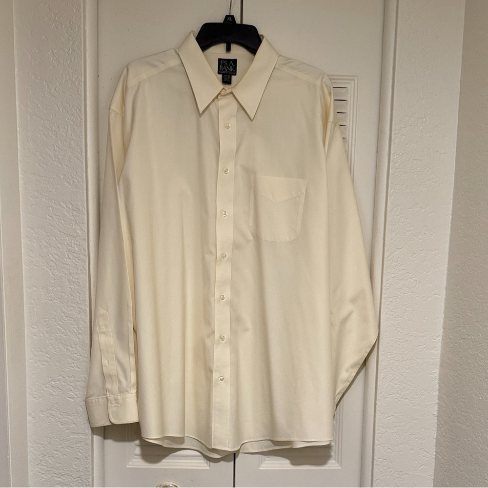 Jos. A. Bank Light Yellow Dress Shirt